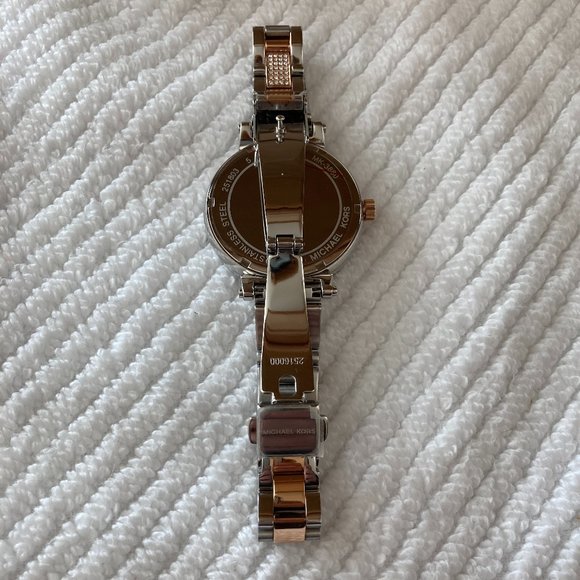 Michael Kors Sofie Pave Two-Tone Watch - Picture 6 of 7